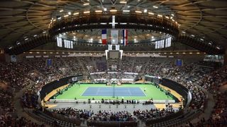 Polufinale Davis Cupa, Hrvatska – Francuska, 2. meč, Marin Čilić – Lucas Pouille. Photo: Hrvoje Jelavić/PIXSELL Polufinale Davis Cupa, Hrvatska – Francuska, 2. meč, Marin Čilić – Lucas Pouille. Photo: Hrvoje Jelavić/PIXSELL