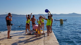 Sasvim osoban doživljaj – 10. dm Millennium Jump sa zadarske rive. Foto: Mladen Malik Barba Sasvim osoban doživljaj – 10. dm Millennium Jump sa zadarske rive. Foto: Mladen Malik Barba