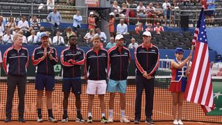 Otvorenje polufinalnog susreta Davis Cupa između Hrvatske i SAD-a