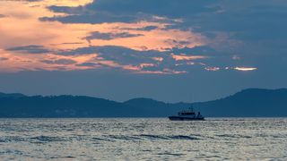 Smiraj rujanskog dana u Zadru Smiraj rujanskog dana u Zadru