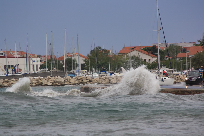Tramontana u Zadru 26. kolovoza 2012.