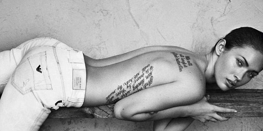 Megan Fox ( foto Armani) Megan Fox ( foto Armani)