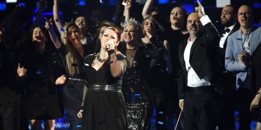 Ruža Janjiš pobjednica je druge sezone show-a “The Voice, najljepši glas Hrvatske”. Photo: Davor Višnjić/PIXSELL