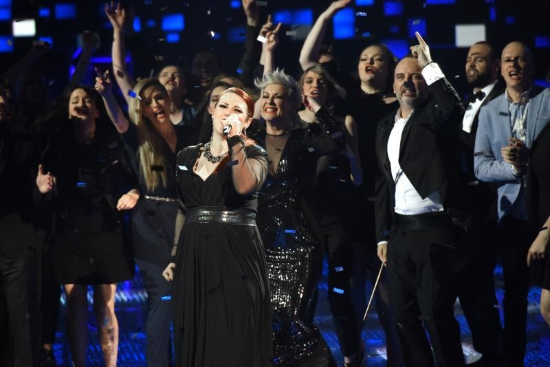 Ruža Janjiš pobjednica je druge sezone show-a “The Voice, najljepši glas Hrvatske”. Photo: Davor Višnjić/PIXSELL