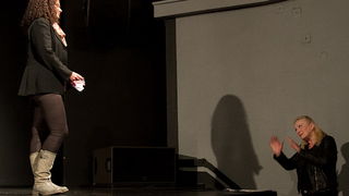 Hrvatsko narodno kazalište Zadar traži nove mlade talente za glumačku radionicu, sinoć smo pratili audiciju na kojoj su se budućoj mentorici, glumici Jasni Ančić, predstavili ženske kandidatkinje, foto Leo Banićć