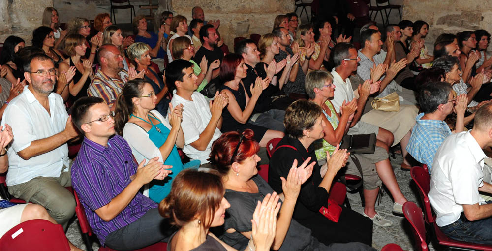 U sklopu 51. Glazbenih večeri u Sv. Donatu, sinoć su u Zadru gostovali Zagrebački kvartet, čembalist Pavao Mašić, te solistice Adela Golac-Rilović i Nera Gojanović-Kljajić, foto: Nenad Marčev