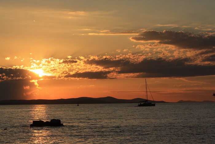 Čudesni zalazak sunca u Zadru 26. kolovoza 2012.