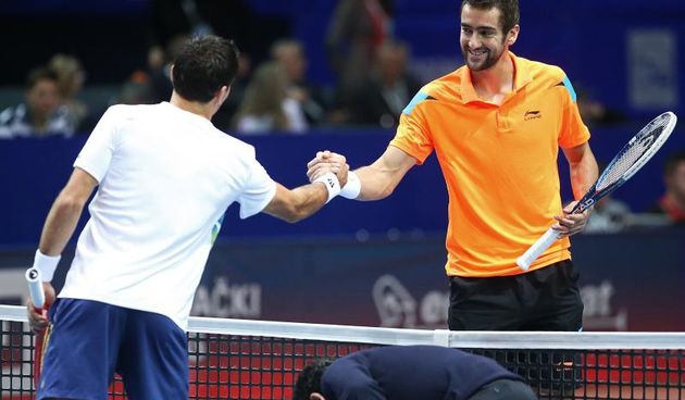 07.02.2014., Dom Sportova, Zagreb – 3. kolo 9. ATP turnira PBZ Zagreb Indoors, mec Marin Cilic (CRO) – Ivan Dodig (CRO). Photo: Jurica Galoic/PIXSELL