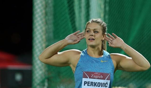 08.09.2014., Mladost na Savi, Zagreb – IAAF World Challenge Zagreb, 65. memorijal Borisa Hanzekovica. Disk, Sandra Perkovic. Photo: Goran Stanzl/PIXSELL