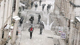 Snijeg u Zadru, 17. prosinca 2009, Foto: Saša Čuka