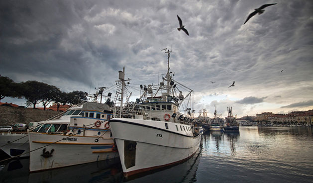 Đir po gradu 26. studenog 2012., brodovi, oblaci (foto:Saša Čuka)