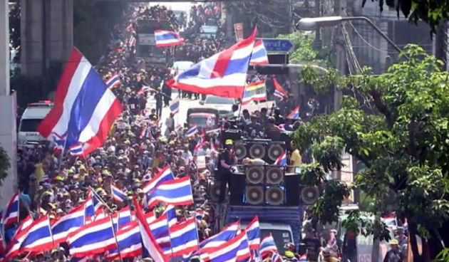 Prosvjed u Bangkoku, screenshot: youtube.com