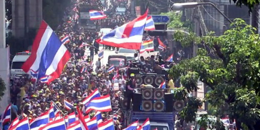 Prosvjed u Bangkoku, screenshot: youtube.com