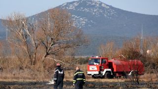 Požar u ornitološkom rezervatu Parka prirodeP Vransko jezero Požar u ornitološkom rezervatu Parka prirodeP Vransko jezero