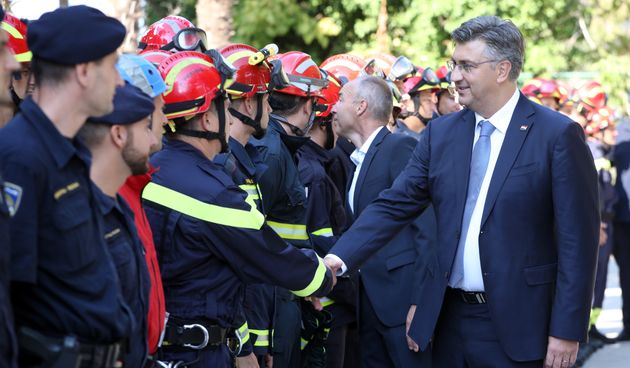 Premijer posjetio Centar za koordinaciju, vođenje i gašenje požara na priobalju
