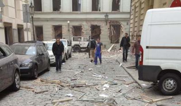 Eksplozija u Pragu, urušila se zgrada, više ozlijeđenih, foto:SKY news