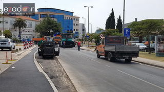 Asfaltiranje kolnika rekonstruiranog i proširenog križanja kod Veslačkog Asfaltiranje kolnika rekonstruiranog i proširenog križanja kod Veslačkog