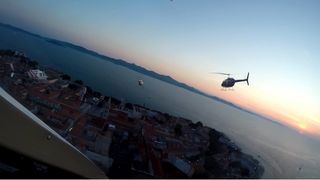 Pozdravni prelet četvorke helikoptera HRZ i PZO-a Bell-206 B Pozdravni prelet četvorke helikoptera HRZ i PZO-a Bell-206 B