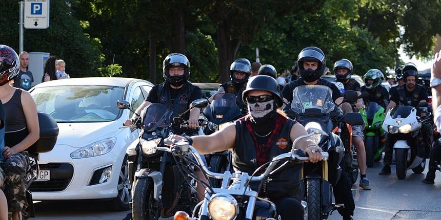 Defile bajkera ulicama Zadra u povodu 10. rođendana Moto kluba Beštije. Foto: Jadra NeveraZD