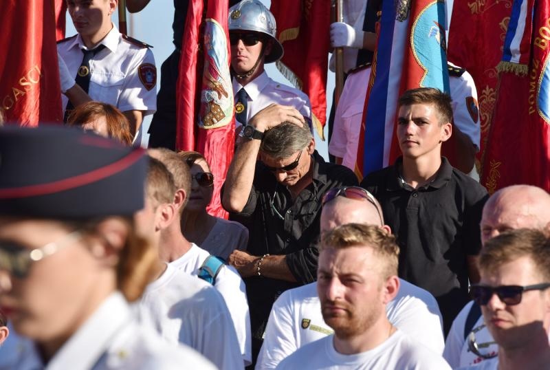 Vodice: Mimohodom vatrogasaca započelo obilježavanje 9. obljetnice kornatske tragedije. Photo: Hrvoje Jelavić/PIXSELL Vodice: Mimohodom vatrogasaca započelo obilježavanje 9. obljetnice kornatske tragedije. Photo: Hrvoje Jelavić/PIXSELL