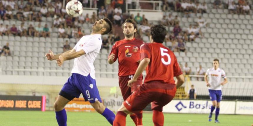 01.08.2013., stadion Poljud, Split – Prva utakmica 3. pretkola Europske lige, HNK Hajduk – FC Dila Gori. Anton Maglica. Photo: Ivana Ivanovic/PIXSELL