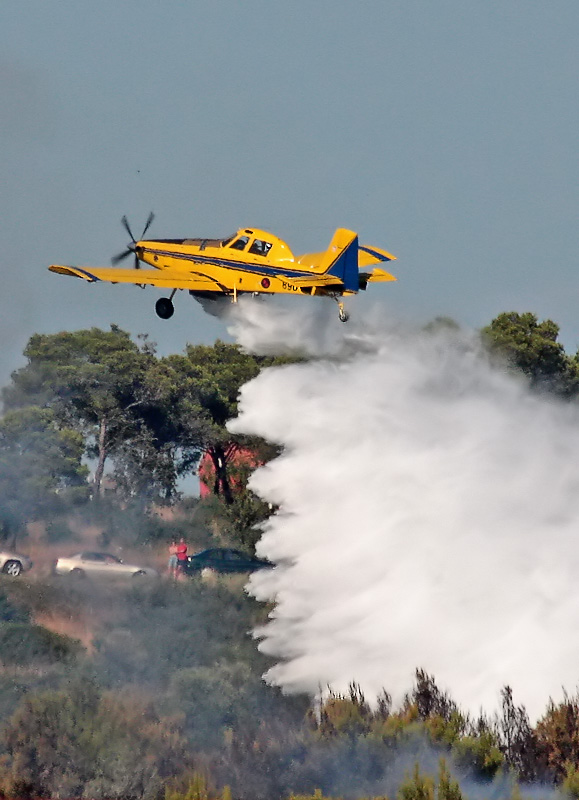 Požar na Plovaniji (foto: Marin Gospić) Požar na Plovaniji (foto: Marin Gospić)