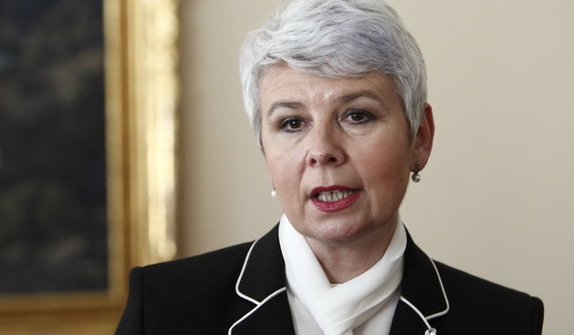 Prag, Ceska Republika, 080410.
Predsjednik SAD-a Barack Obama primio je predsjednicu vlade RH Jadranku Kosor u americkoj rezidenciji u Pragu, povodom svecane vecere nakon potpisivanja sporazuma New Start Treaty izmedju Amerike i Rusije. 
Na slici: Kosor d