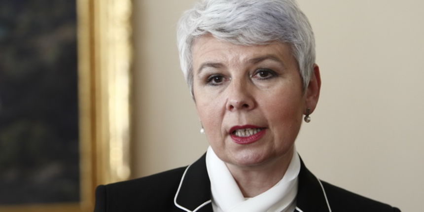 Prag, Ceska Republika, 080410.
Predsjednik SAD-a Barack Obama primio je predsjednicu vlade RH Jadranku Kosor u americkoj rezidenciji u Pragu, povodom svecane vecere nakon potpisivanja sporazuma New Start Treaty izmedju Amerike i Rusije. 
Na slici: Kosor d