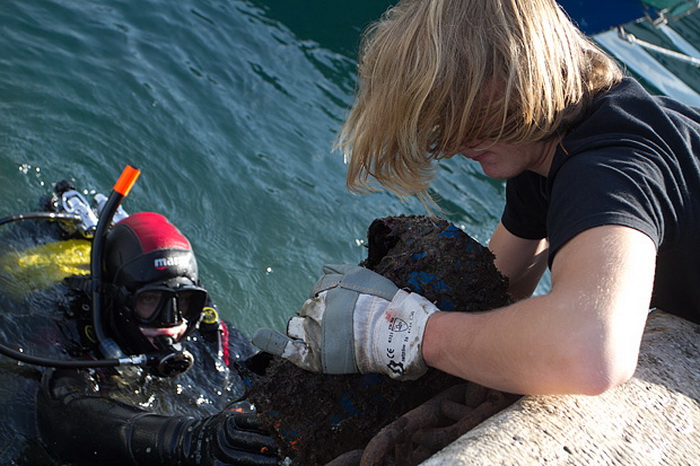 Ronilacki klub Sv. Roko – čišćenje, uvala Jazine, foto: Leo Banić