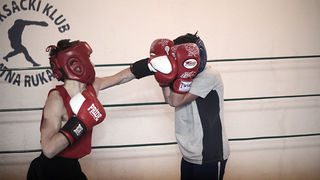 Javni sparing u boksačkom klubu Zlatna rukavica (foto:Saša Čuka)