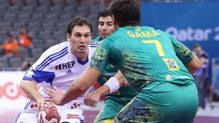 Katar – 24. svjetsko rukometno prvenstvo, osmina finala, Hrvatska – Brazil 26-25. Photo: Goran Stanzl/PIXSELL