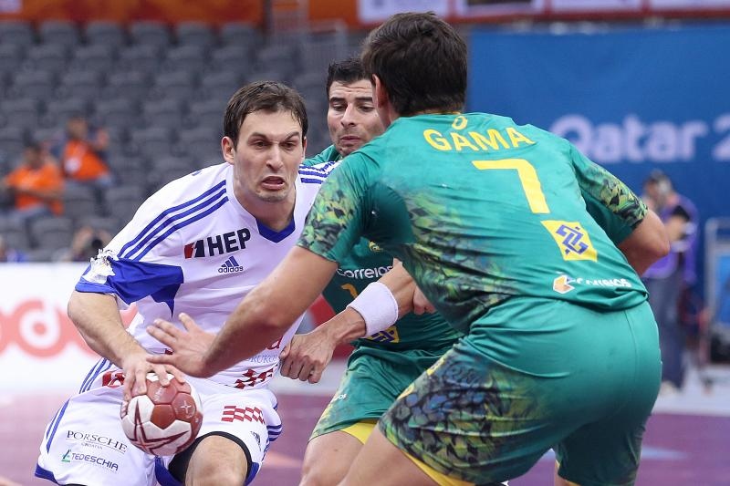 Katar – 24. svjetsko rukometno prvenstvo, osmina finala, Hrvatska – Brazil 26-25. Photo: Goran Stanzl/PIXSELL