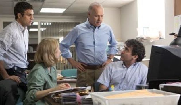 Spotlight – scena Mark Ruffalo i Michael Keaton