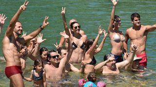 Vrelo ljeto u Nacionalnom parku Krka, hlađenje u Skradinskom buku. Photo: Hrvoje Jelavić/PIXSELL Vrelo ljeto u Nacionalnom parku Krka, hlađenje u Skradinskom buku. Photo: Hrvoje Jelavić/PIXSELL