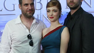 Zagreb, 260612.
Kaptol centar.
Veceras je u Cineplexxu odrzana premjiera filma Larin izbor – zgubljeni princ. 
Na fotografiji: Tomislav Rukavina, Jagoda Kumric.
Foto: Ronald Gorsic / CROPIX