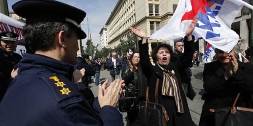Grčka -prosvjedi (Foto: AP Photo= Grčka -prosvjedi (Foto: AP Photo=