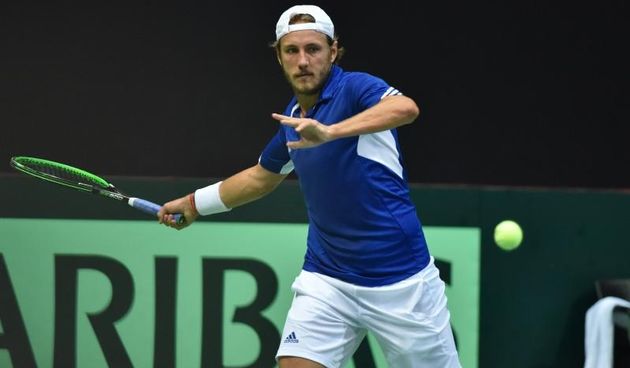 Polufinale Davis Cupa, Hrvatska – Francuska, 2. meč, Marin Čilić – Lucas Pouille. Photo: Hrvoje Jelavić/PIXSELL
