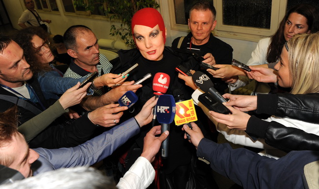 Biograd na moru, 150510
Cetvrta i posljednja vecer Porina u Biogradu na moru. 
Na slici: Josipa Lisac.
Foto: Andrija Lucic / CROPIX