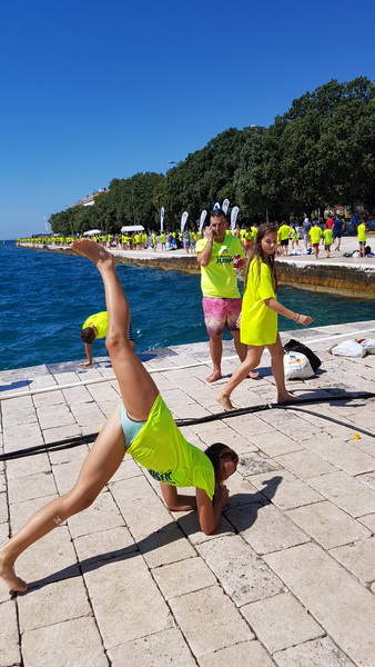 Sasvim osoban doživljaj – 10. dm Millennium Jump sa zadarske rive. Foto: Mladen Malik Barba Sasvim osoban doživljaj – 10. dm Millennium Jump sa zadarske rive. Foto: Mladen Malik Barba