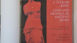 U Galeriji C8 otvorena je izlozba Ars Amatoria ljubav i erotika u starom Rimu koju organiziraju Arheoloski muzej Zadar i Arheoloski muzej Istre .O izlozbi su govorili Darko Komso ravnatelj Arheoloskog muzeja u Puli i Autorica izlozbe dr. sc. Kornelija A. U Galeriji C8 otvorena je izlozba Ars Amatoria ljubav i erotika u starom Rimu koju organiziraju Arheoloski muzej Zadar i Arheoloski muzej Istre .O izlozbi su govorili Darko Komso ravnatelj Arheoloskog muzeja u Puli i Autorica izlozbe dr. sc. Kornelija A.