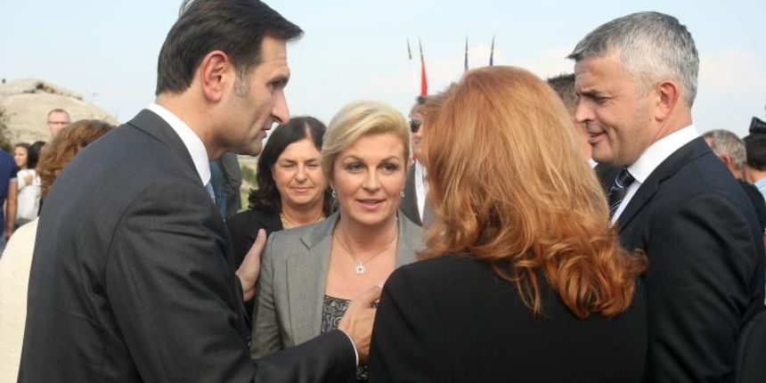 Zadar – U nazocnosti brojnih branitelja, gradskih vlasti, pripadnika HV-a i MUP-a te gradjana Zadra sredisnjom svecanoscu na gradskom predjelu Dracevac obiljezena je 23. obljetnica Dana obrane Grada. Svecanosti je nazocila Kolinda Grabar Kitarovic. Photo: Zadar – U nazocnosti brojnih branitelja, gradskih vlasti, pripadnika HV-a i MUP-a te gradjana Zadra sredisnjom svecanoscu na gradskom predjelu Dracevac obiljezena je 23. obljetnica Dana obrane Grada. Svecanosti je nazocila Kolinda Grabar Kitarovic. Photo: