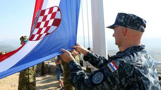 Generalna proba na kninskoj tvrđavi uoči svečane proslave 23. obljetnice VRO Oluja