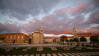 Zadarski suton 7. siječnja 2013. (foto:Saša Čuka)