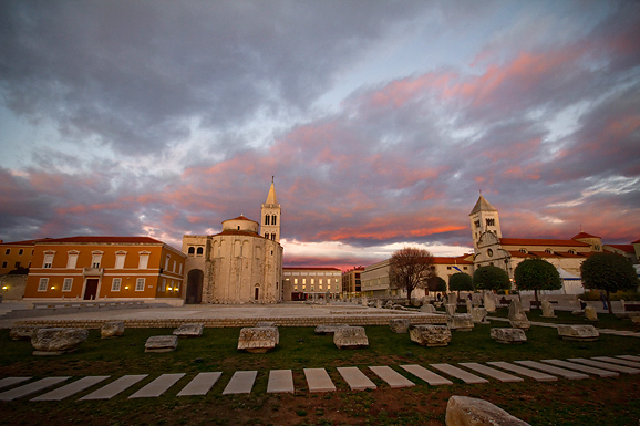 Zadarski suton 7. siječnja 2013. (foto:Saša Čuka)