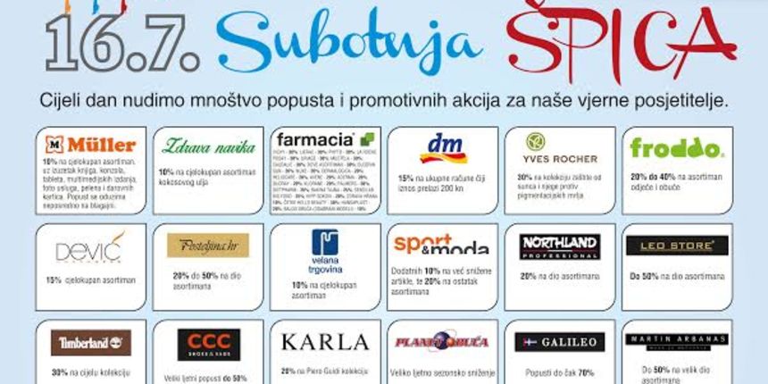 Ljetna subotnja špica u City Galleriji Ljetna subotnja špica u City Galleriji