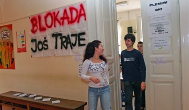 Studenti – blokada (Foto: CROPIX)