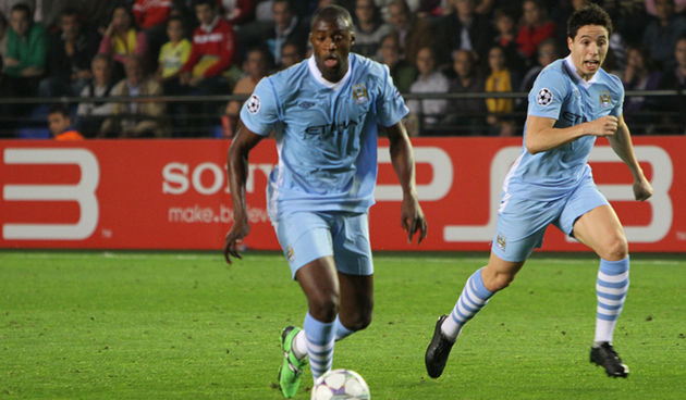 Yaya Toure i Samir Nasri (Manchester City), foto: mcfc.co.uk
