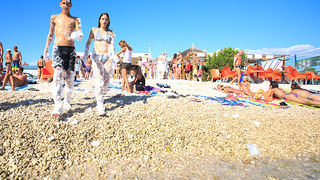 Odbojkaški turnir i pjena party u Bibnjama, foto: Leo Banić