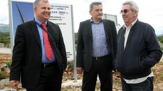 U opcini Jasenice zapoceli su pripremni radovi za podizanje vjetroelektrane. Projekt je predstavio nacelnik Martin Baricevic. Photo: Dino Stanin/PIXSELL U opcini Jasenice zapoceli su pripremni radovi za podizanje vjetroelektrane. Projekt je predstavio nacelnik Martin Baricevic. Photo: Dino Stanin/PIXSELL