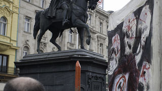 Zadarski branitelji na prosvjedu u Zagrebu 26. veljace 2011, Foto: Leo Banic Zadarski branitelji na prosvjedu u Zagrebu 26. veljace 2011, Foto: Leo Banic